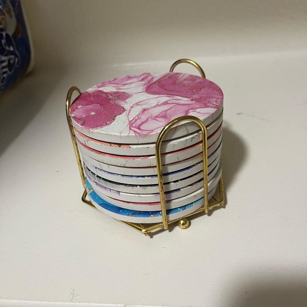 Marbled Coaster Set